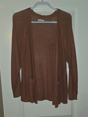 Maurices Open-Front Knit Cardigan - Burnt Orange NWOT